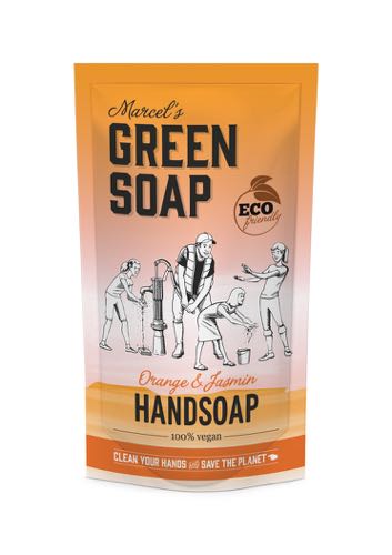 M.Green soap Handzeep refill sinaas & jasmijn 500ml